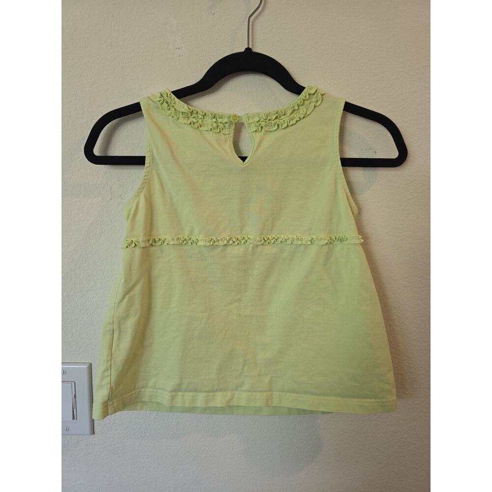 Hanna Andersson Girls 140 (Sz 10) Y2K Babydoll Top Pastel Green Cotton - Picture 4 of 4